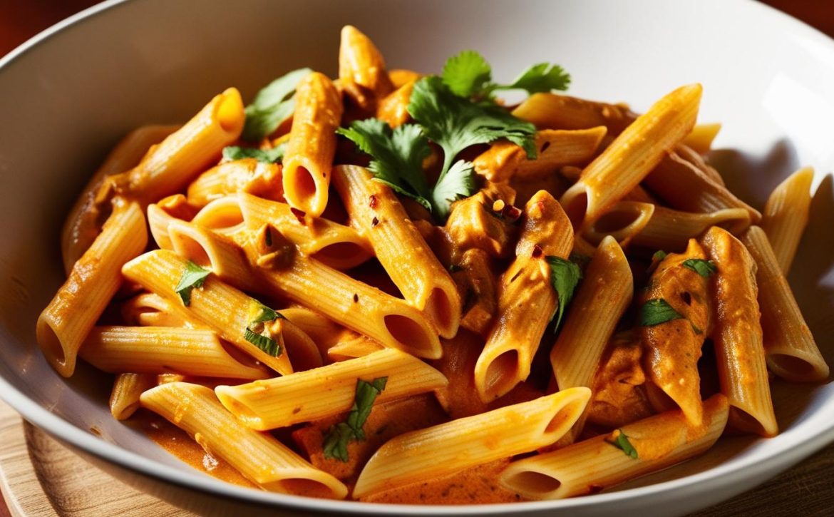 Creamy Chicken Masala Penne pasta