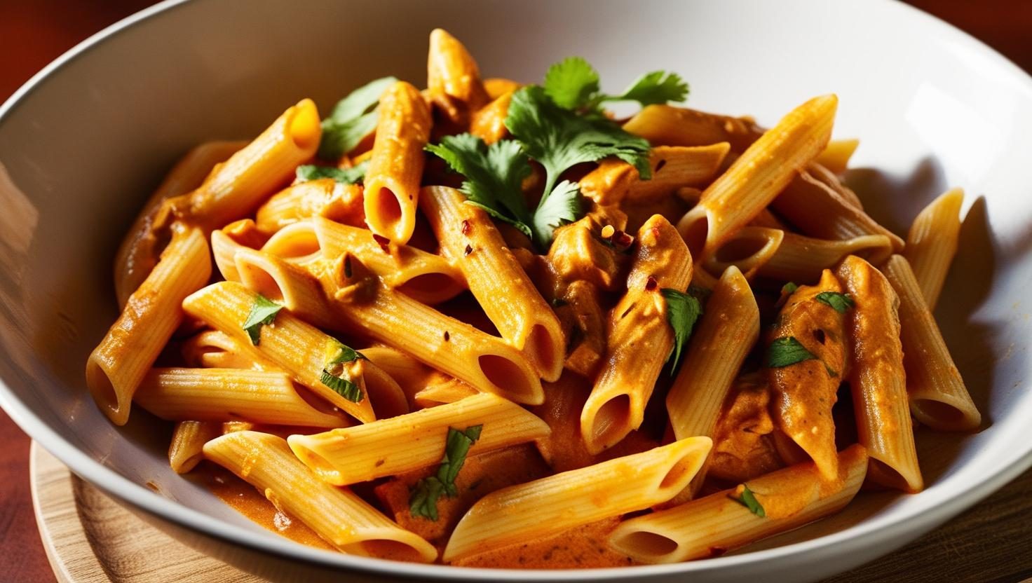 Creamy Chicken Masala Penne pasta