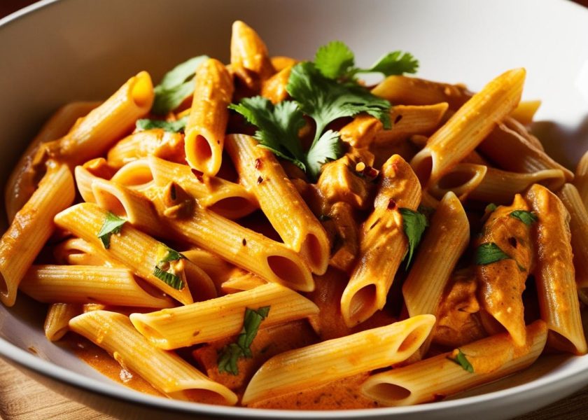 Creamy Chicken Masala Penne pasta